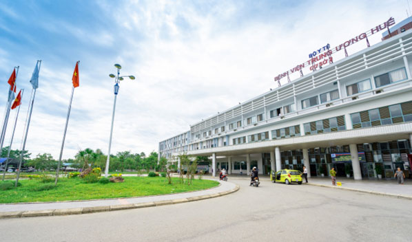 Một góc của bệnh viện Trung ương Huế - địa chỉ khám bệnh run tay chân uy tín